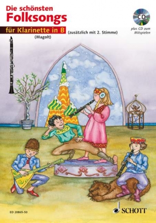 Die schnsten Folksongs (+CD) fr 1-2 Klarinetten Spielpartitur