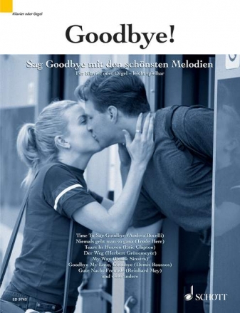 Goodbye! fr Klavier oder Orgel, mit Gesang
