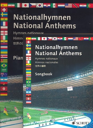 Nationalhymnen fr Klavier solo oder mit Gesang Paket - Klavierausgabe + Melodieausgabe