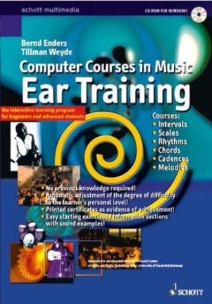 Computer Courses in Music - Ear Training CD-ROM The interactive learning program for beginners and advanced users System requirements: minimum: 486/DX2 66, 8 MB RAM, Windows 3.1, graph