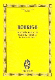 Fantasia para un gentilhombre for guitar and orchestra study score