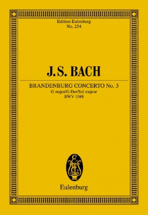Brandenburgisches Konzert Nr.3 G-Dur BWV1048 fr Streichorchester Studienpartitur