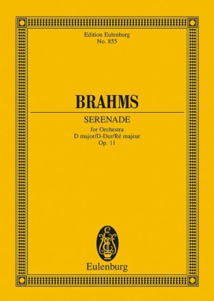 Serenade D-Dur op.11 fr Orchester Studienpartitur
