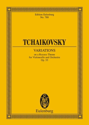Rokoko-Variationen op.33 fr Violoncello und Orchester Studienpartitur