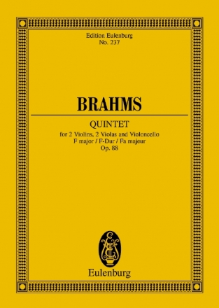 Streichquintett F-Dur op.88 fr 2 Violinen, Viola und Violoncello Studienpartitur