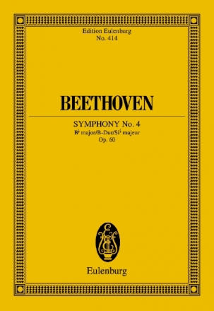 Sinfonie B-Dur Nr.4 op.60 fr Orchester Studienpartitur