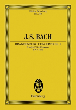 Brandenburgisches Konzert F-Dur Nr.1 BWV1046 fr 2 Hrner, 4 Holzblser und Streicher Studienpartitur