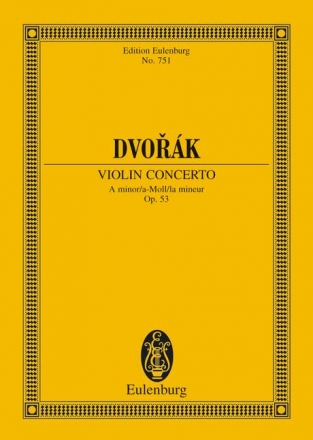Konzert a-Moll op.53 fr Violine und Orchester Studienpartitur