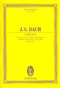 Ich will den Kreuzstab gerne tragen - Kantate Nr.56 BWV56 fr Soli, Chor und Orchester Studienpartitur (dt)
