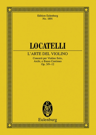 Concerti op.3,9-12 fr Violine, Streicher und Bc Studienpartitur