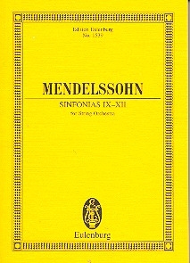 Sinfonien Nr.9-12 fr Streichorchester Studienpartitur