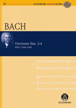 Ouvertren Nr.3-4 BWV1068-1069 (+CD) fr Orchester Studienpartitur