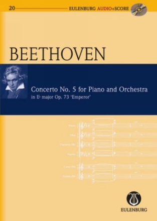 Konzert Es-Dur Nr.5 op.73 (+CD) fr Klavier und Orchester Studienpartitur
