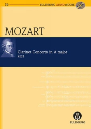 Konzert A-Dur KV622 (+CD) für Klarinette und Orchester Studienpartitur