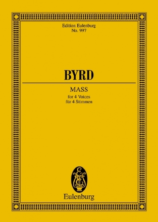 Mass in 4 parts  Miniature score (la)