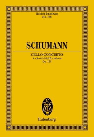 Konzert a-Moll op.129 fr Violoncello und Orchester Studienpartitur