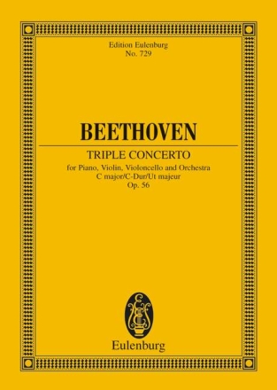 Konzert C-Dur op.56 fr Violine, Violoncello, Klavier und Orchester Studienpartitur
