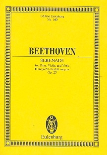 Serenade D-Dur op.25 fr Flte, Violine und Viola Studienpartitur