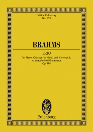 Trio a-Moll op.114 fr Klarinette, Violoncello und Klavier Studienpartitur