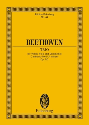 Streichtrio c-Moll op.9,3 fr Streichtrio Studienpartitur