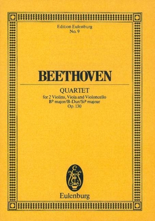 Streichquartett B-Dur op.130  Studienpartitur