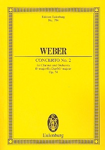 Konzert Es-Dur Nr.2 op.74 für Klarinette und Orchester Studienpartitur