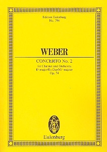 Konzert Es-Dur Nr.2 op.74 fr Klarinette und Orchester Studienpartitur