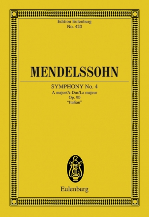 Sinfonie A-Dur Nr.4 op.90 für Orchester Studienpartitur