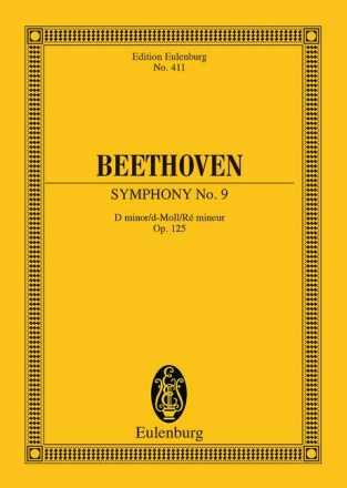 Sinfonie d-Moll Nr.9 op.125 für Orchester Studienpartitur