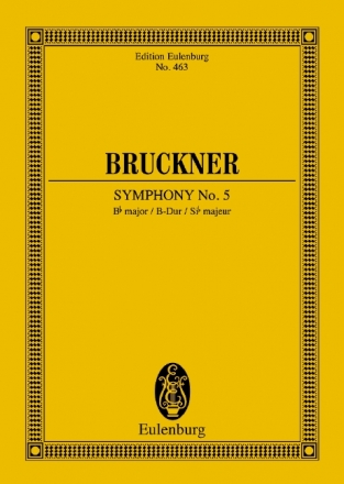 Sinfonie B-Dur Nr.5 fr Orchester Studienpartitur