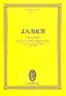 Konzert d-Moll BWV1043 fr 2 Violinen, Streicher und Bc Studienpartitur