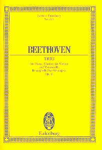 Trio B-Dur op.11 fr Klarinette, Violine und Klavier Studienpartitur