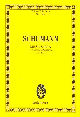 Missa sacra op.147 fr gem Chor und Orchester Studienpartitur