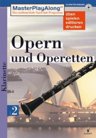 OPERN UND OPERETTEN 2 KLARINETTE (CD-ROM) MASTER PLAY ALONG