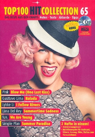 Top 100 Hit Collection Band 65 (+Midi-Disc) Songbook Gesang/Klavier/Keyboard/ Gitarre