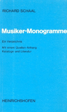 Musiker-Monogramme ein Verzeichnis