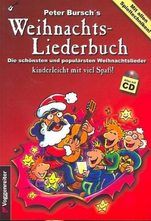 Peter Bursch's Weihnachtsliederbuch (+CD) fr Gitarre mit Noten/Tab