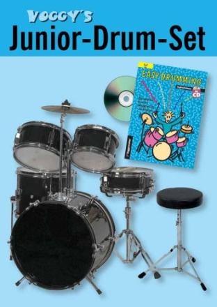 Voggy's Junior Drum-Set Komplett-Set fr Kinder ab 6 Jahren
