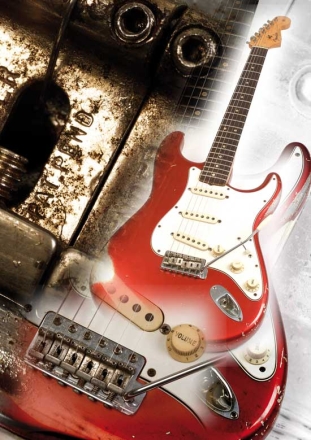 Poster Vintage 1963 Fender Stratocaster (Mindestabnahme 8 Poster, Mix mglich) 
