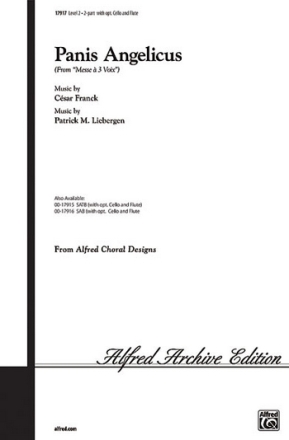 Franck, Cezar Panis Angelicus (2 part opt Flute/Cello)  Unison, upper, equal voices