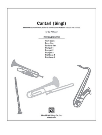 Cantar for mixed chorus and brass instruments horn score and instrumental parts