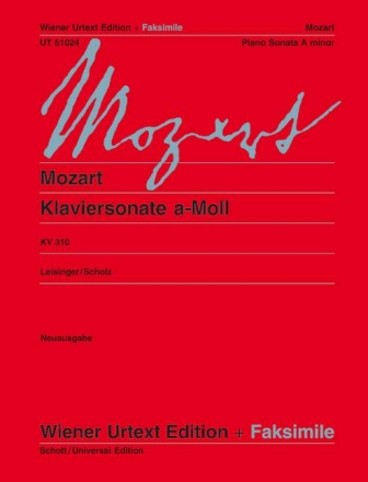 Sonate a-Moll KV310 fr Klavier (mit Faksimile)