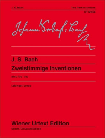 Zweistimmige Inventionen BWV772-786 fr Klavier