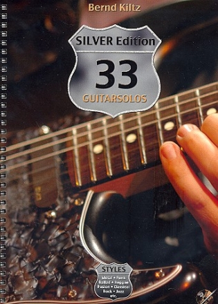 33 Guitarsolos Silver Edition (+DVD): fr Gitarre/Tabulatur