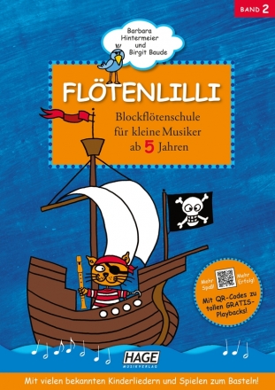 Fltenlilli Band 2 (+QR-Codes) Blockfltenschule fr kleine Musiker ab 5 Jahren