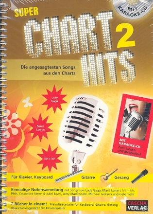 Super Chart Hits Band 2 (+CD): Songbook fr Klavier, Keyboard, Gitarre, Gesang