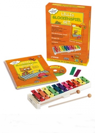 Lillis Glockenspiel-Set (Instrument +Schule +CD +Lernspiele)