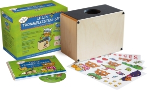 Lillis Trommelkisten-Set (Instrument +Schule +Aufkleber +Lernspiele) 