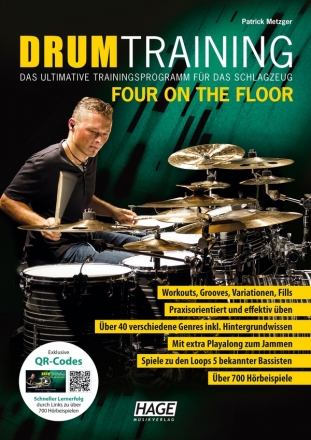 Drum Training Four On The Floor (+QR-Codes) fr Schlagzeug