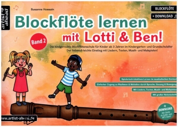 Blockflte lernen mit Lotti & Ben! Band 2 (+Online Audio) fr Sopranblockflte